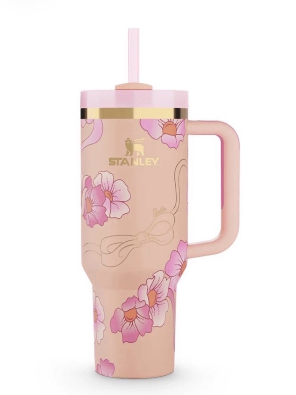 Barbie x Stanley Just Peachy 40 oz Quencher Tumbler NIB - Picture 2 of 7